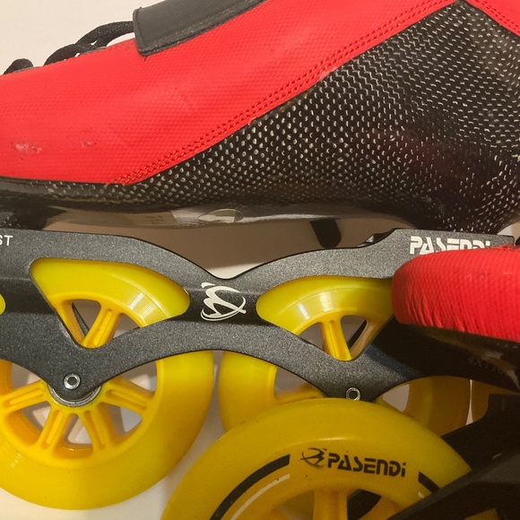 PASENDI Carbon Fiber Inline Speed Skates Sz 46, Worn Once - Picture 4 of 8